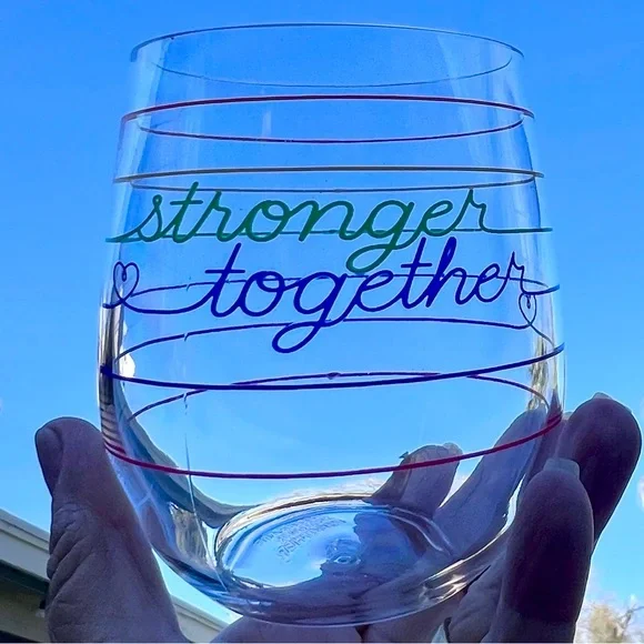 Acrylic Stemless Wine Tumbler 4 Piece Set with Messages of Kindness NWT - Picture 9 of 13
